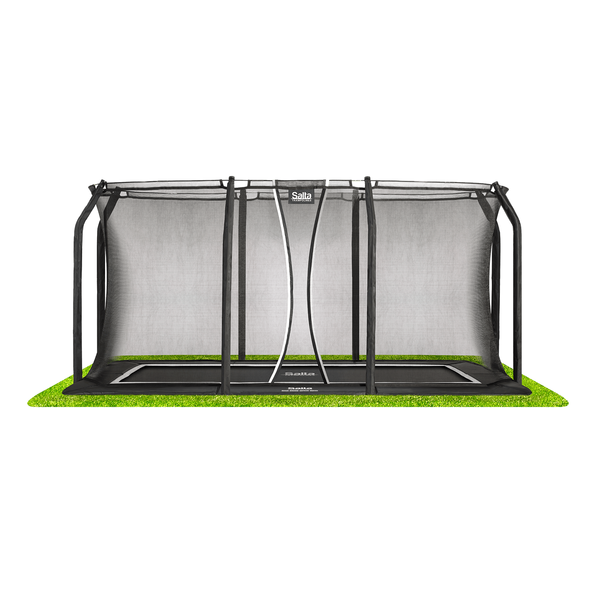 Salta Royal Baseground trampolin sort inkl. net 396 x 244 cm
