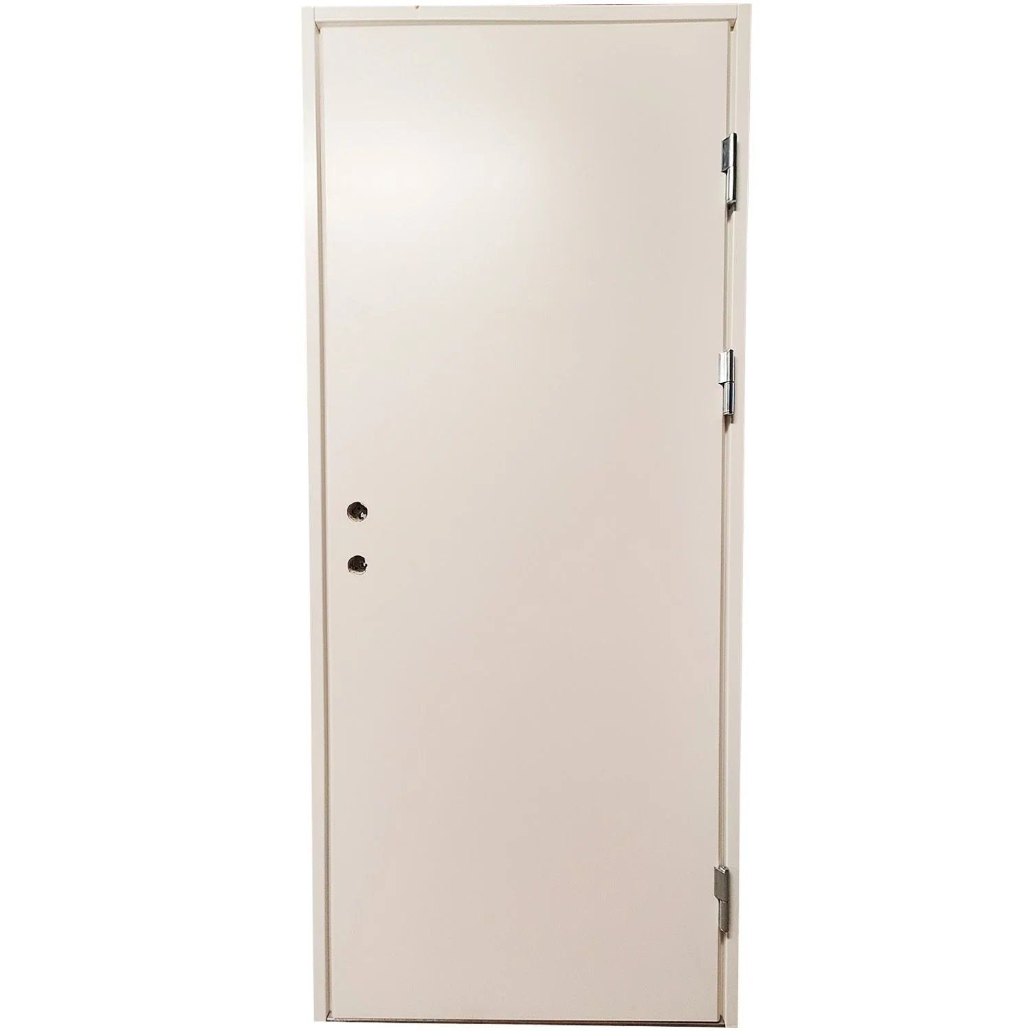 Ståldør i hvid type DSA 110 mm isoleret højre ud 119 x 209 cm (12x21)