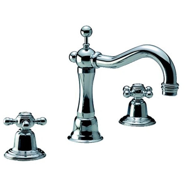 Damixa Tradition 3-huls håndvaskbatteri i krom med bundventil