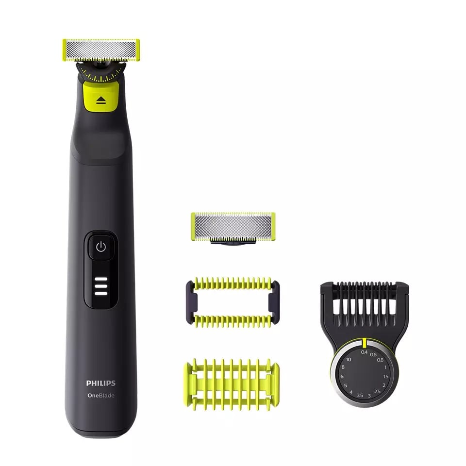 Philips OneBlade Pro trimmer sort/lime QP6541/15 - Barbermaskiner, Personlig pleje, Sundhed & Skønhed