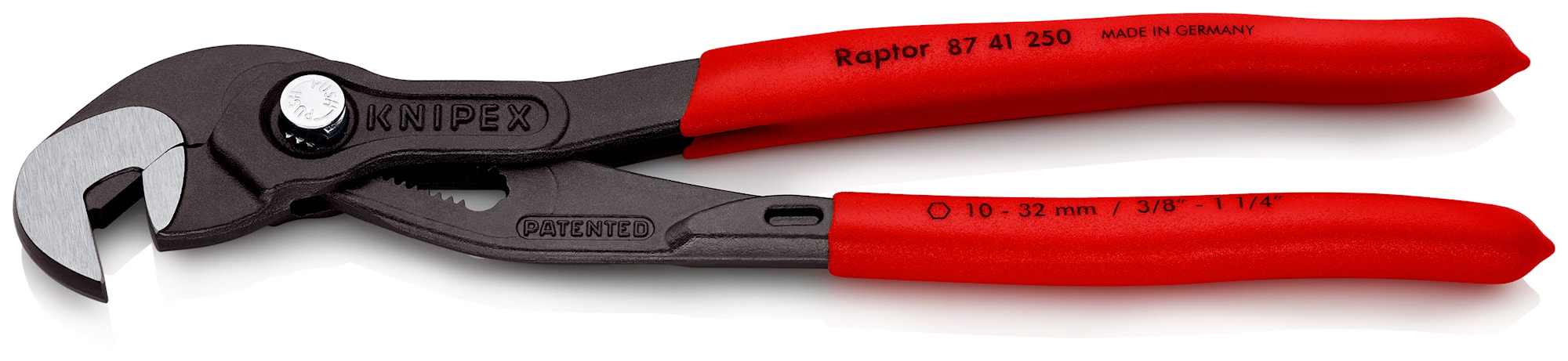 Knipex møtriktang, grå atramenteret 250 mm