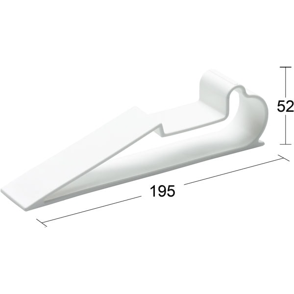 Habo Dørkile Kiel Plast Hvid