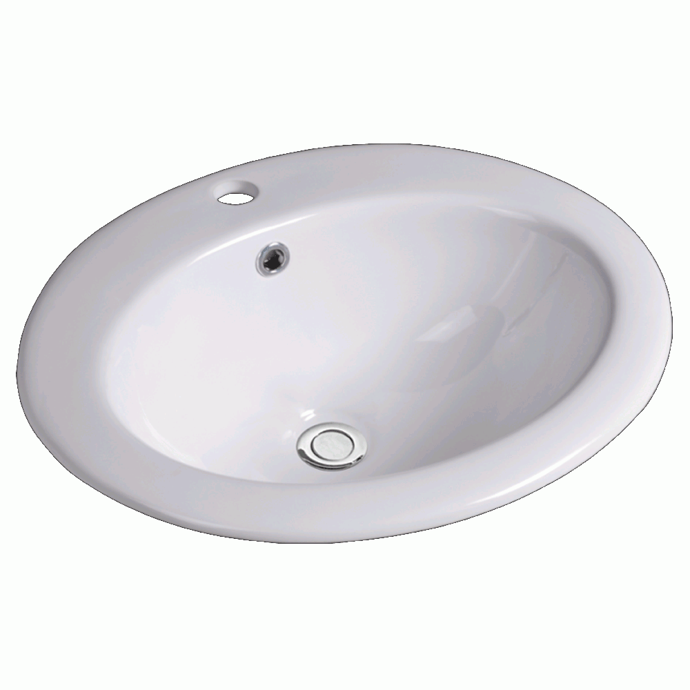 Lavabo Gino porcelænsvask i matsort 510 x 450 x 195 mm