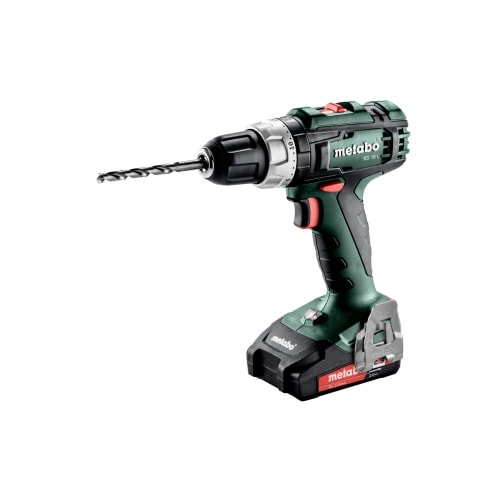 Metabo BS 18 L bore-/skruemaskine 18V med 2 x 2,0 Ah batteri og lader