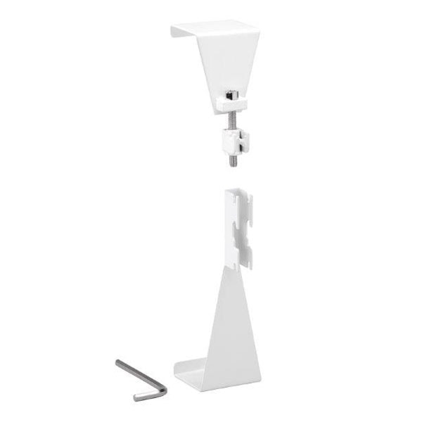 Elfa Utility top- og bundfæste i hvid til dør 68 x 150 mm