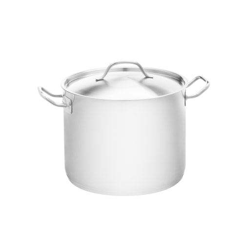 Maku gryde i rustfrit stål med låg 10 liter