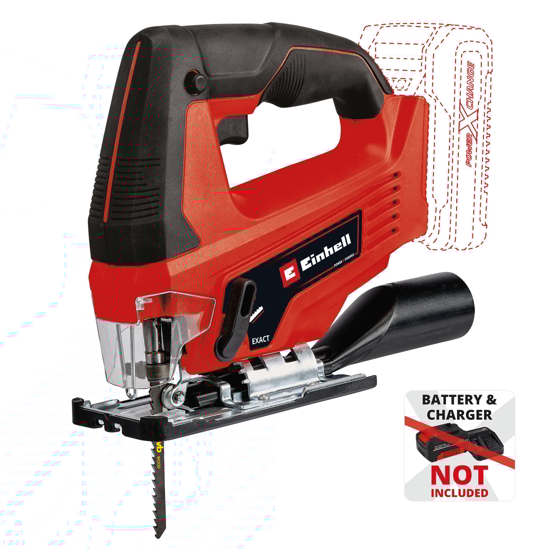 Einhell TC-JS 18 Li stiksav pendul 18V uden batteri og lader