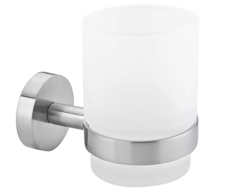 Tesa Moon Grey tandkrus med holder, selvklæbende