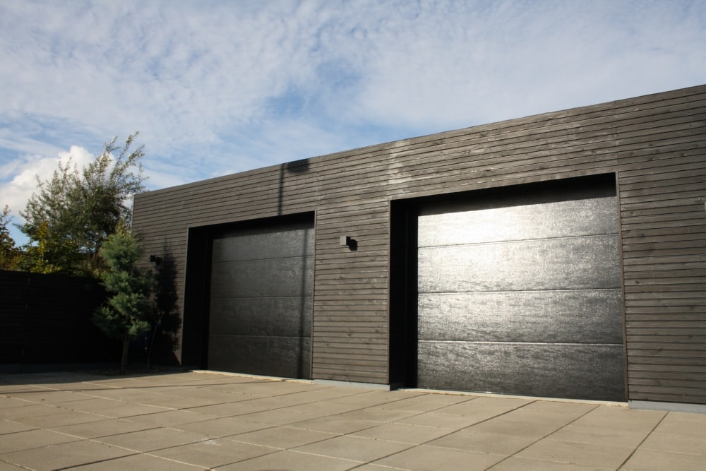 Supergate ledhejseport sort B2530 x H2140 mm