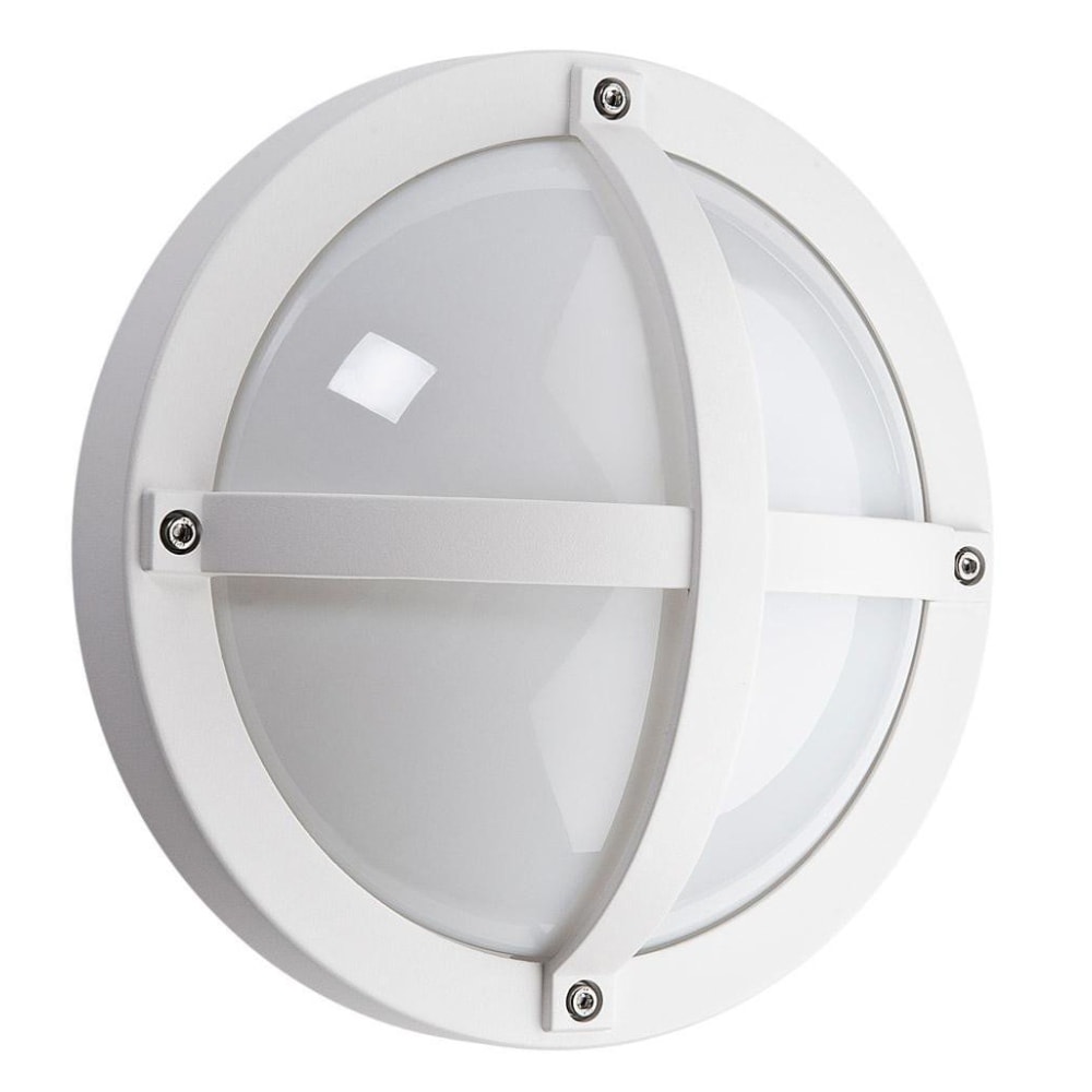 SG Solo 1100 LED væglampe i hvid 11,5W 3000K IP65 Ø27 cm