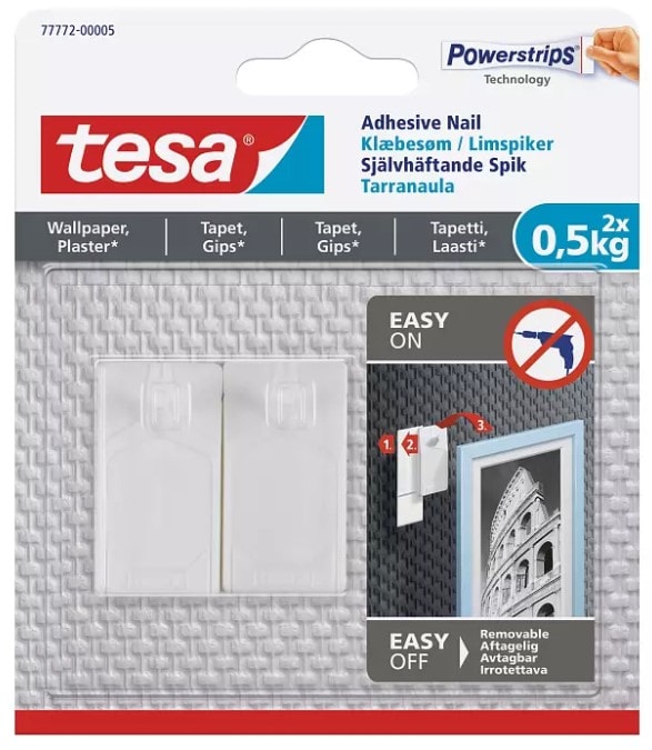 Tesa klæbesøm til tapet og gips 2 kg 2 stk.