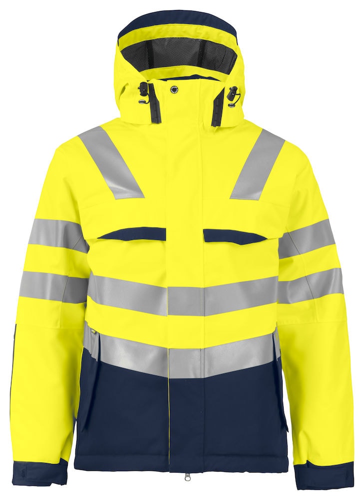 ProJob 6422 Foret Jakke En Iso 20471 Klasse 3 - Yellow/Navy - XXL