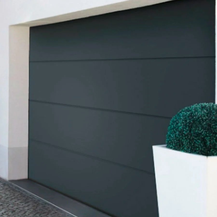 ProDoor Highline ledhejseport med automatik træstruktur antracit 250x212,5