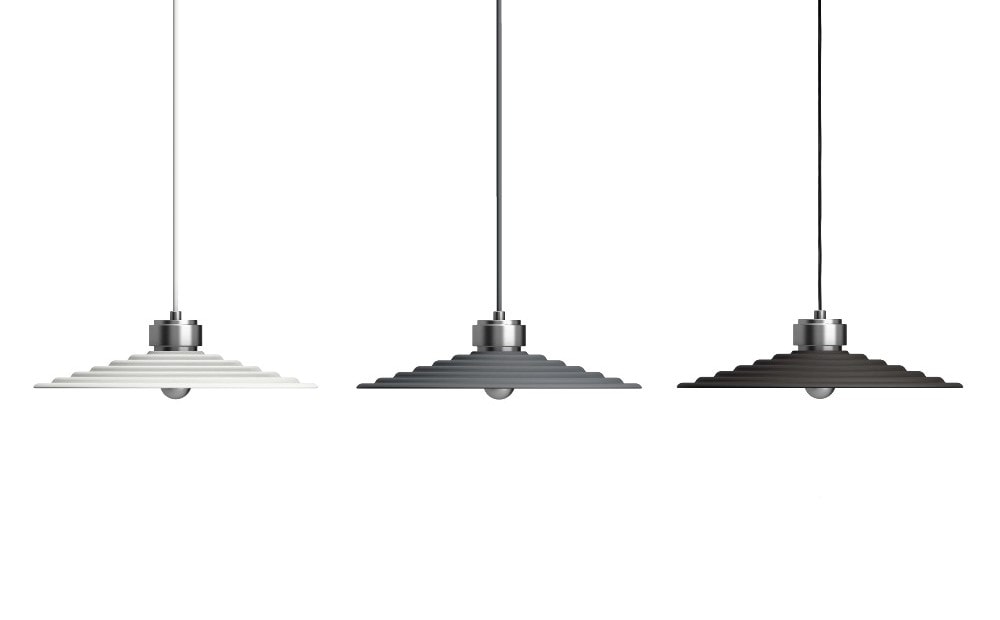 Herstal Sound M pendel i mat hvid E14 Ø40 cm