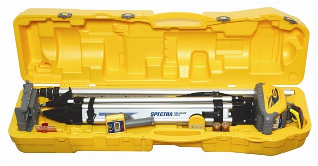 Spectra rotorlaser HV101 komplet i plastkassemodtager, trefod og stadie