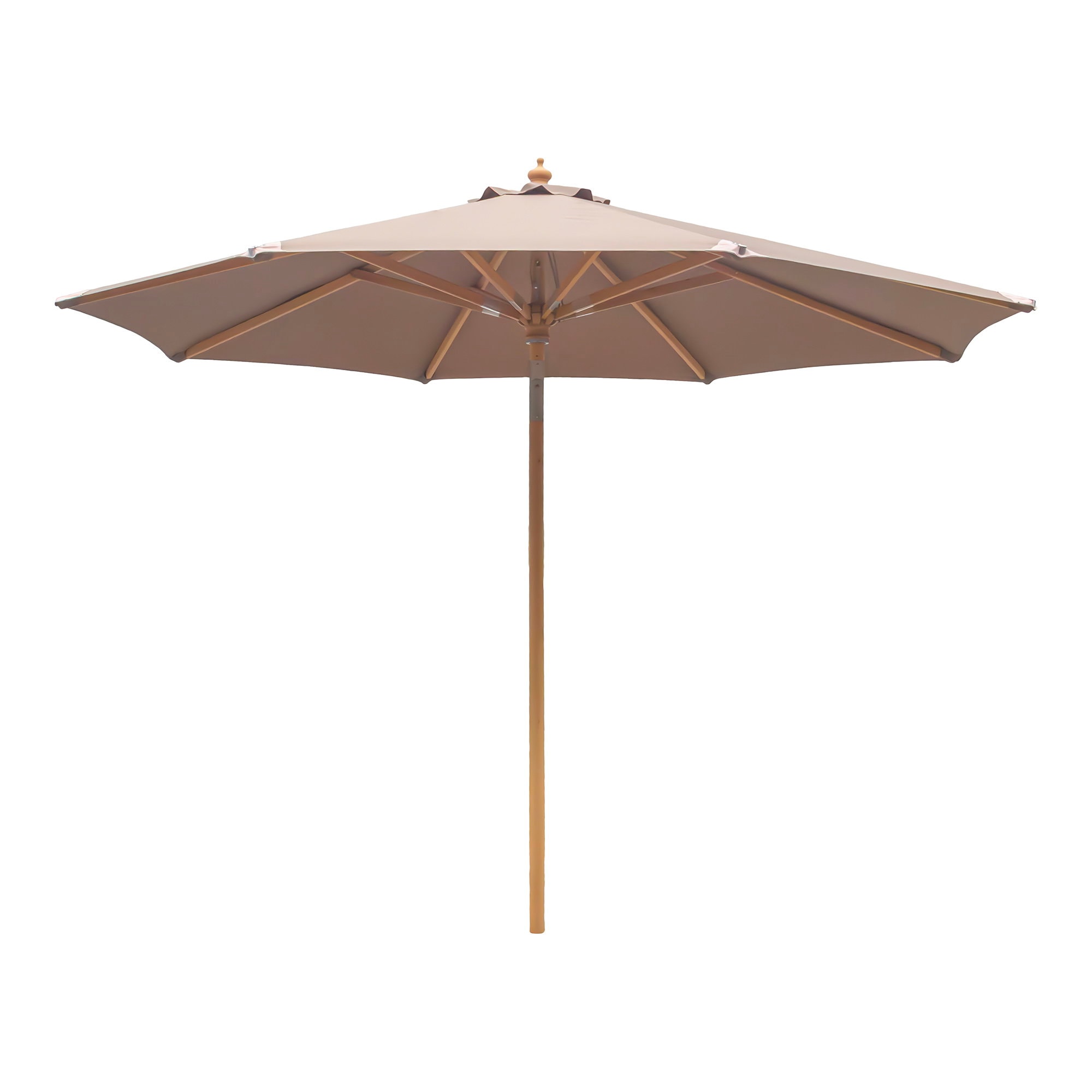 House Nordic Austin parasol med tilt træstok sand Ø300 cm