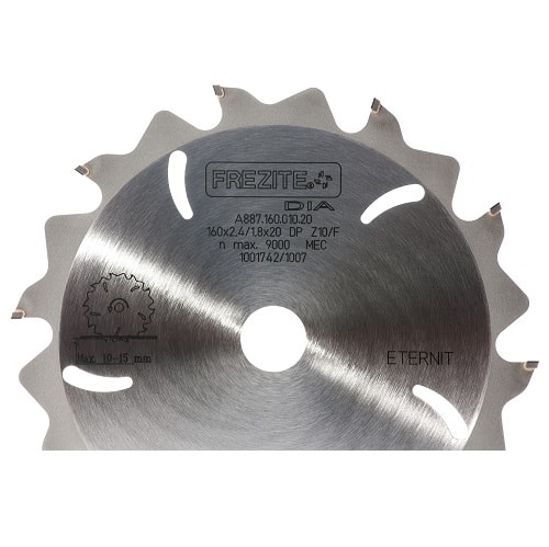 FREZITE diamantklinge 160x2,4x20 mm. m/10 tændertil Eternit