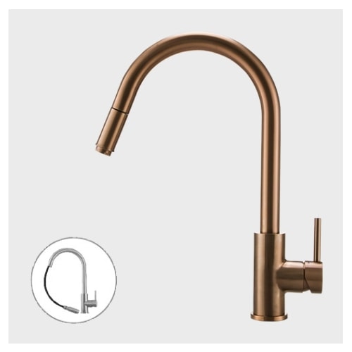 Primy Steel Access Amber køkkenarmatur i kobber