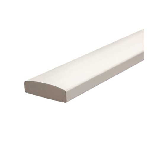 Plus håndliste til gelænder 2-lags grundmalet hvid 114 x 34 mm x 209 cm