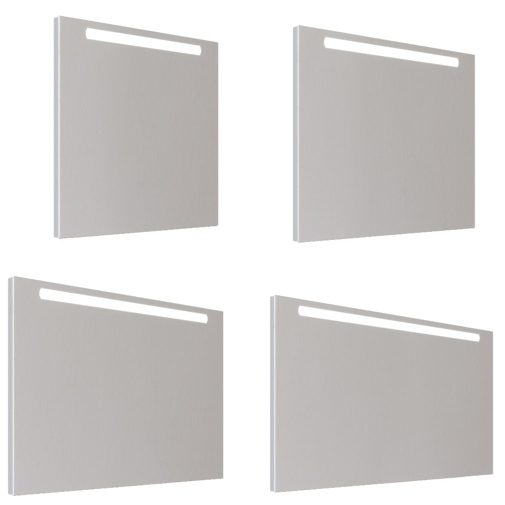 Allibert Atlas spejl med LED lys 100 x 70 cm
