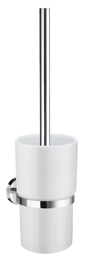 Smedbo Home WC-børste i poleret krom/porcelæn H380 mm