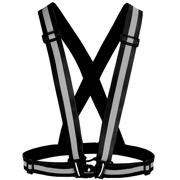 Woodline Reflekssele Sort CE-godkendt
