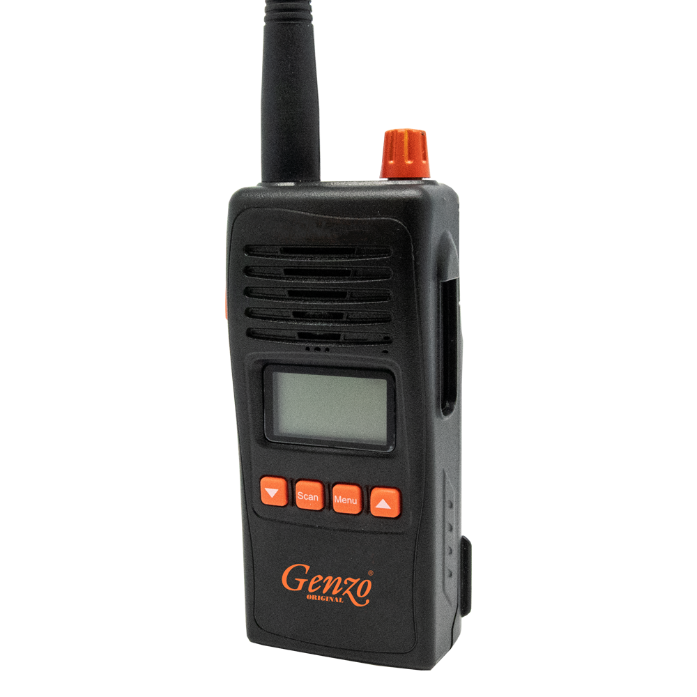 Genzo Royal 155 MHz  XTM Komradio Sort/Orange Svenske kanaler