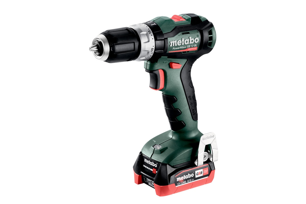 Metabo slagboremaskine PowerMaxx SB 12 BL med 2x4Ah batterier og lader