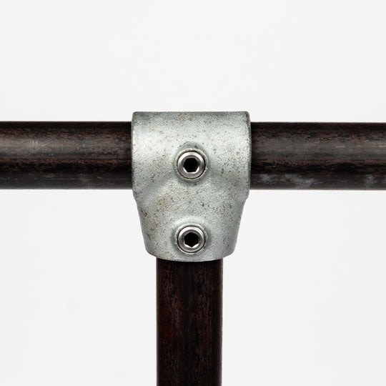 Clarrods Clamps CL201 kort justerbart t-stykke 4-10 gr. Ø48,3 mm