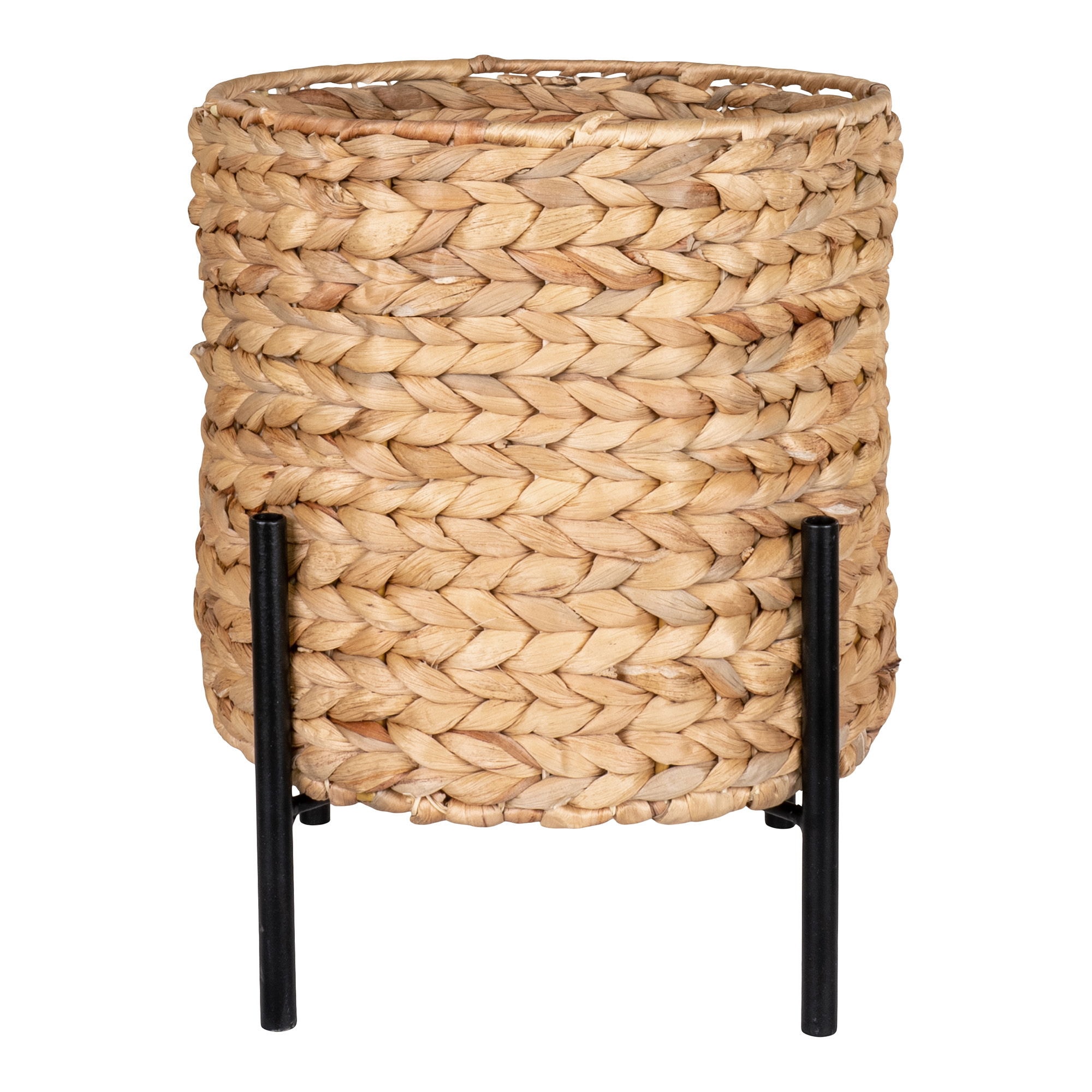 House Nordic Antas planteskjuler i natur vandhyacint/sort 26,5 x 26,5 x 29 cm