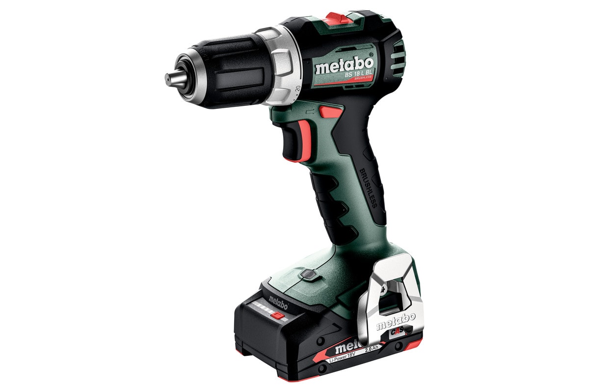 Metabo skruetrækker BS 18 L BL med 2x2Ah batterier og lader