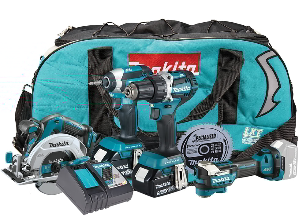 Makita værktøjssæt DLX4197TX1 Kombokit