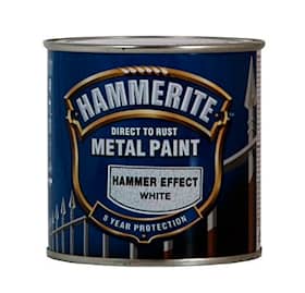 Hammerite effekt metalmaling i hvid.Dåse med 750 ml.
