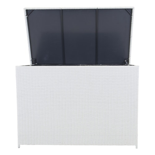 Venture Design Amazon hyndeboks i hvid kunstflet 150 x 90 x 100 cm