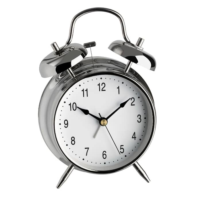 TFA analogt vækkeur med 2 klokker