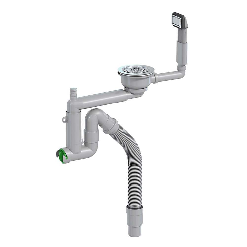 Juvel afløbssæt med manuel strainer til enkeltvask