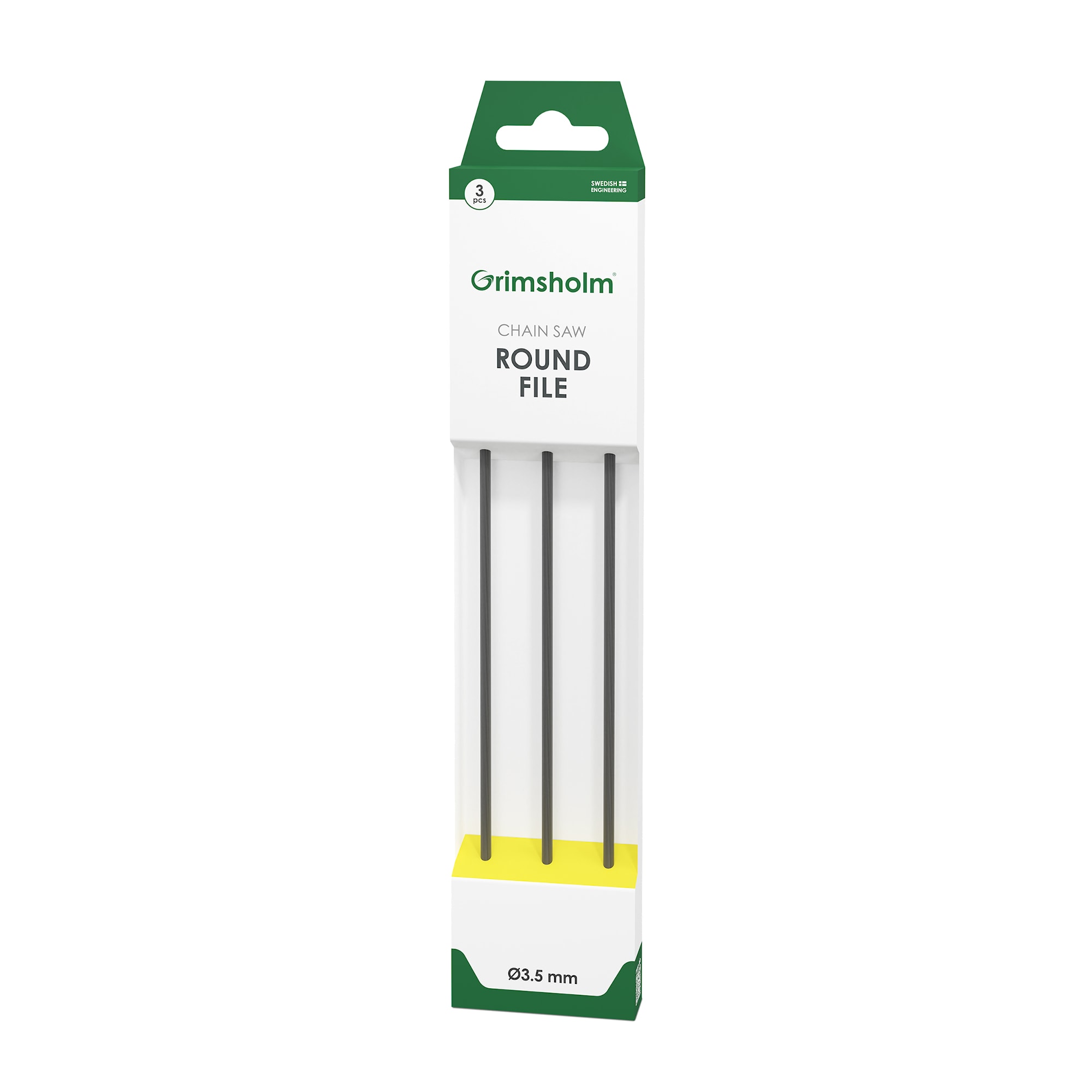 Grimsholm rundfil Premium Cut 3,5 mm, 3-pak