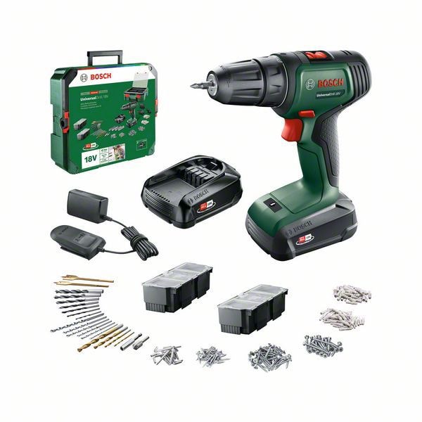 Bosch DIY Akkuskruemaskine 18V 2X1,5Ah S-Box