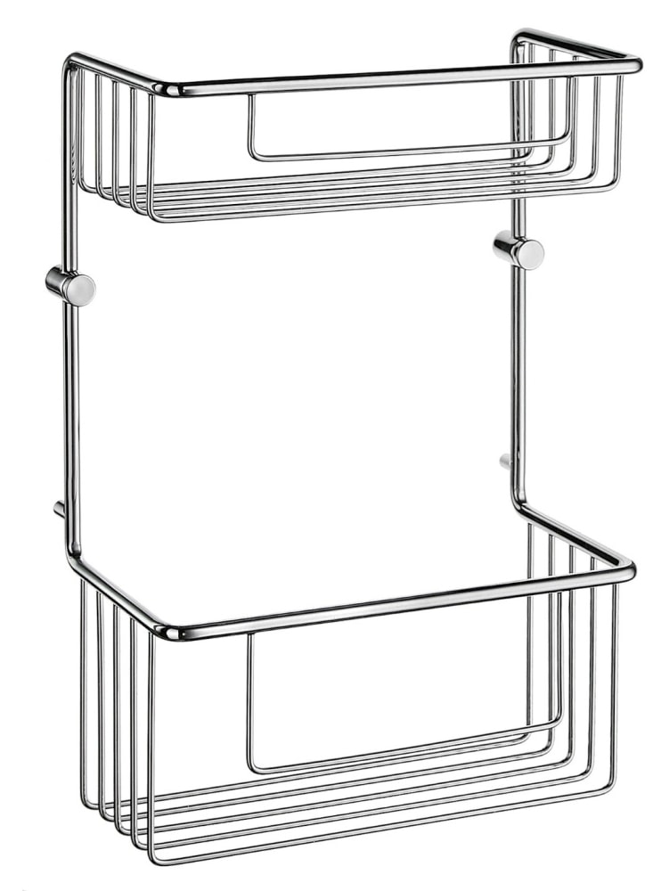 Smedbo Sideline brusekurv dobbelt krom 215 x 110 x 320 mm