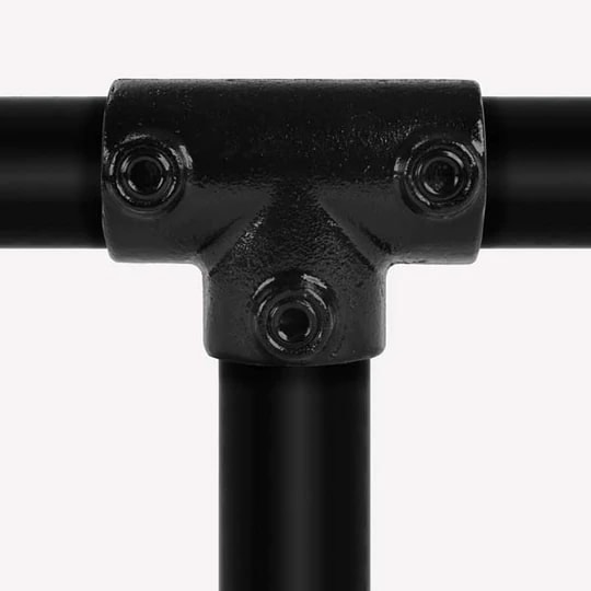 Clarrods Clamps CL104 t-stykke sort Ø33,7 mm