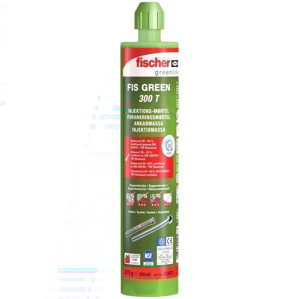 Fischer FIS GREEN 300 T biobaseret injektionsmørtel 1 stk.