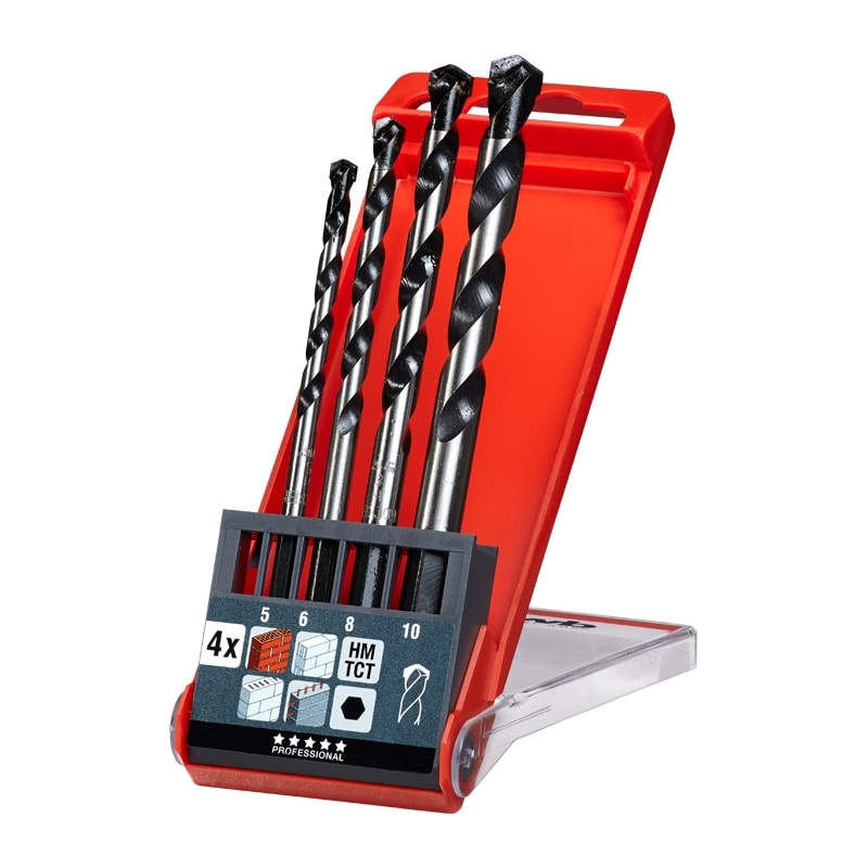 KWB Rocker murbor med sekskantet skaft 5-10 mm 4 dele