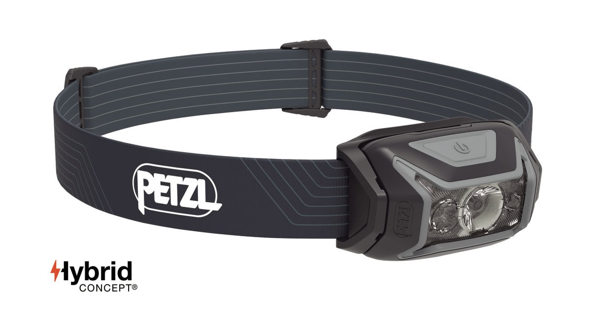 Petzl Actik pandelampe grå 450 lumen