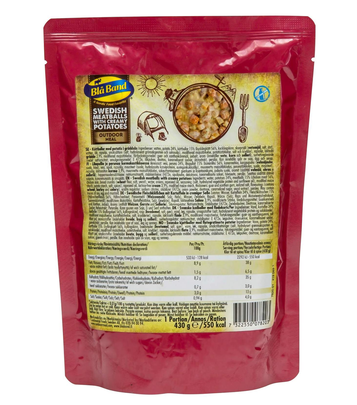 Blå Band Svenske kødboller med cremede kartofler