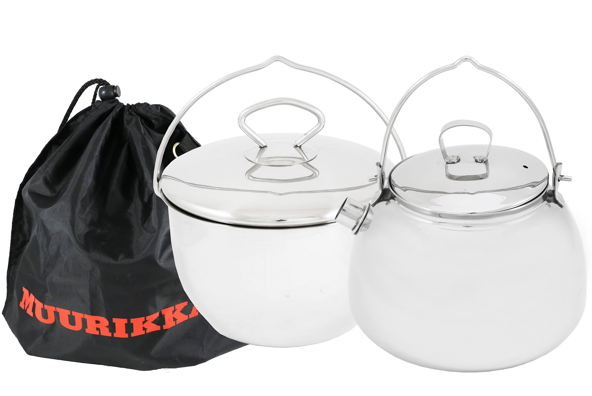 Muurikka campingsæt inkl. pande 0,8L og gryde 1,8L