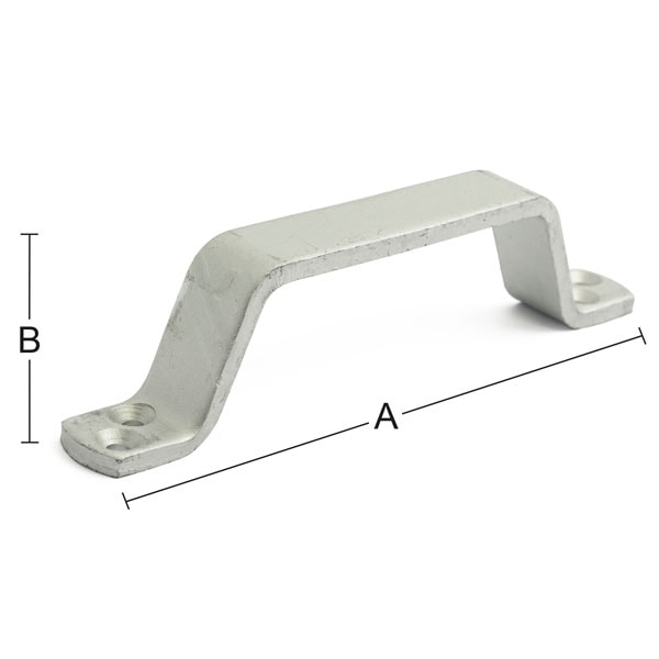 Habo dørhank varmforzinket 160 x 35 mm