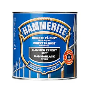 Hammerite effekt metalmaling i sort.Dåse med 750 ml.