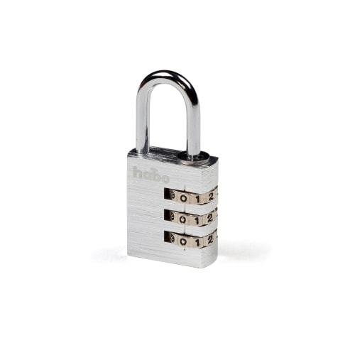Habo hængelås massiv aluminium silver 31 mm 203-30