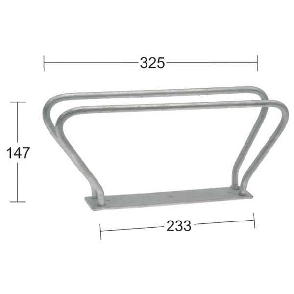 Habo Cykelstativ Elforzinket 325 mm