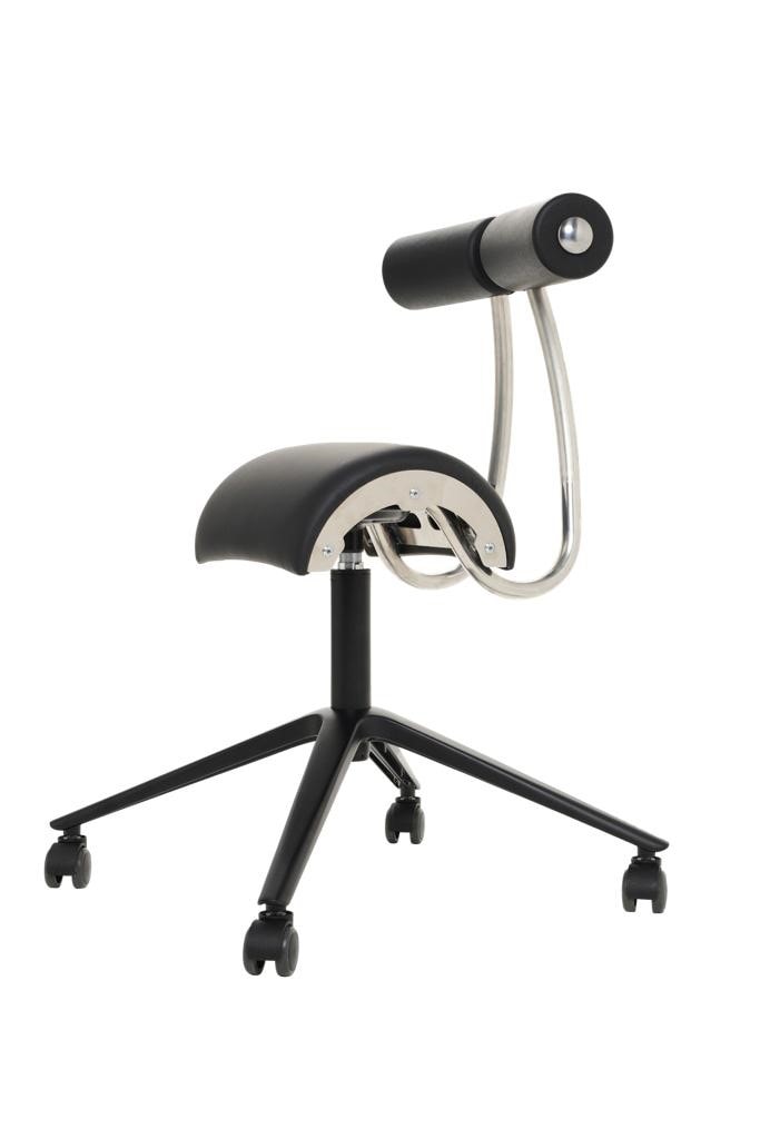 Matador M-Zami ergonomisk sadelstol sort med ryglæn